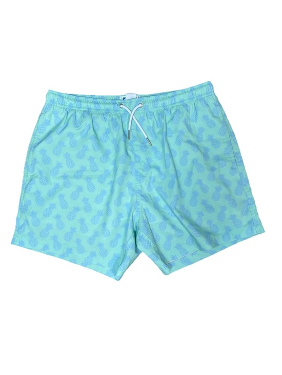 Bermies Other - Bermies The Class 5" Inseam Swim Trunks Men’s Size Medium Blue Purple Pineapple